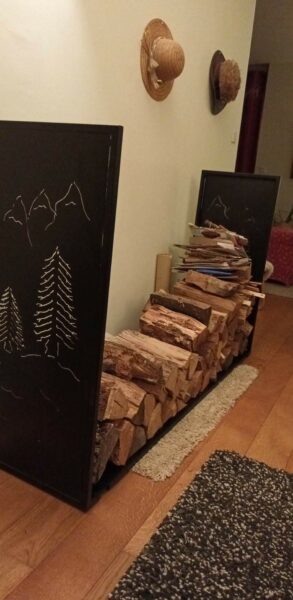Support bûches de bois - Chartreuse - Isère